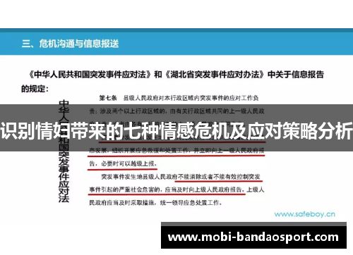 识别情妇带来的七种情感危机及应对策略分析